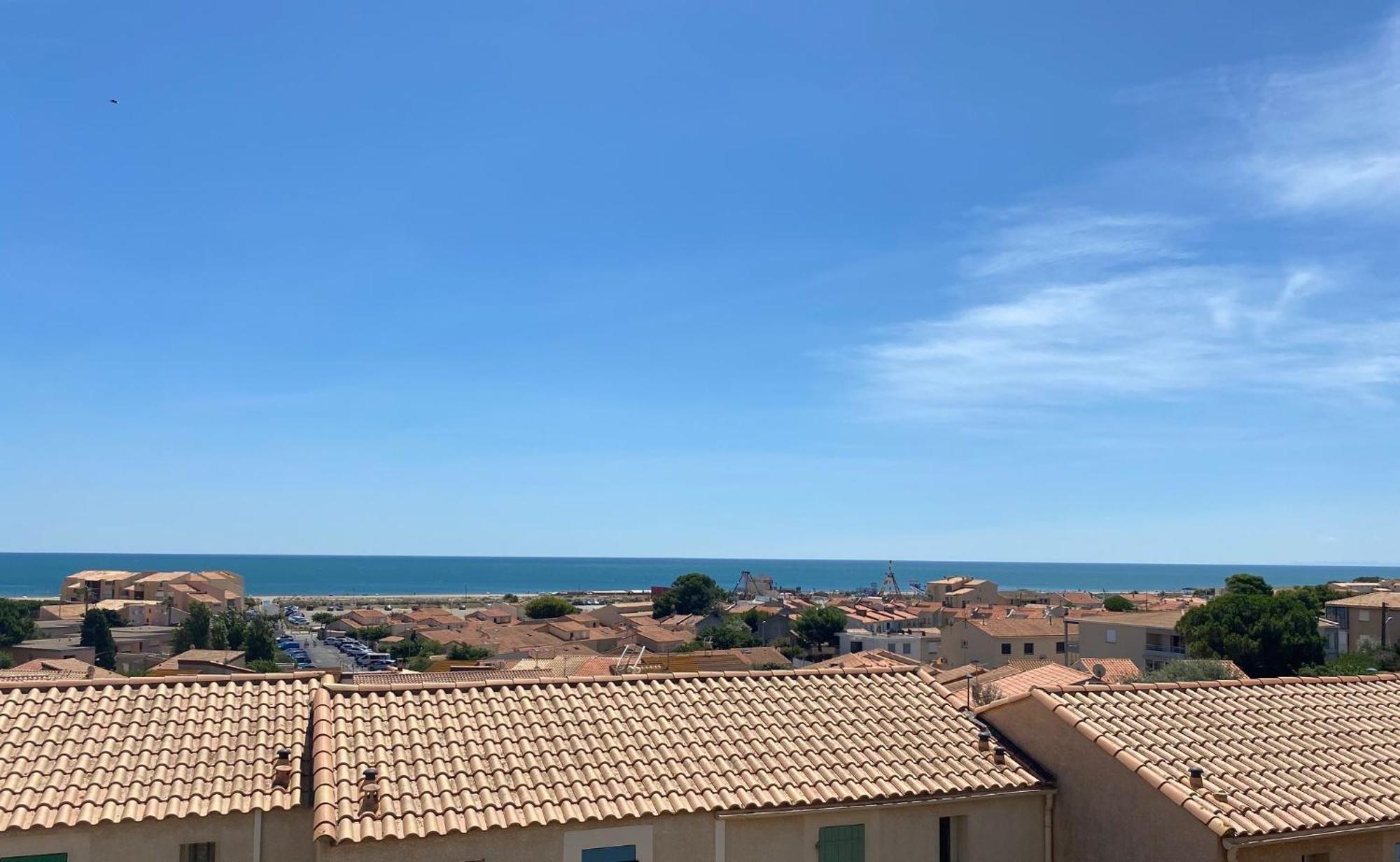 T3 Vue Mer Et Plage, Avec Wifi Et Parking Saint-Pierre-la-Mer  Exterior foto